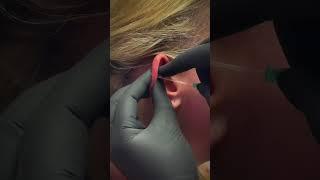 Helix piercing with our new 14k tri gem _piercing _helixpiercing _earpiercing