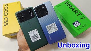 Infinix Smart 7 Vs Poco C55 Camera Test || Infinix Smart 7 Vs Poco C55 Compression, Features,5000mAh