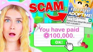 FAKE Adopt Me STOLE My Robux! (Roblox)