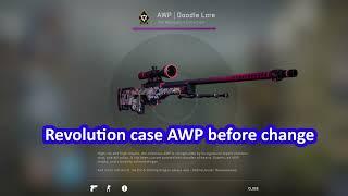 CSGO Revolution case AWP change (before and after)