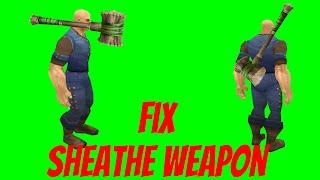 How to fix Sheathe Weapon - WoW Model Viewer