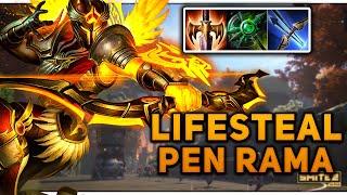 LIFESTEAL PEN RAMA MID BUILD HARD CARRIES!