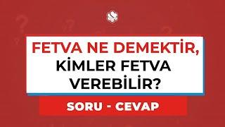 Fetva ne demektir, kimler fetva verebilir? | Prof. Dr. Abdulaziz BAYINDIR