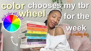 color wheel chooses my tbr  spoiler free reading vlog