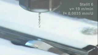 Micro end mill SC Art. 42000 + Drill reamer SC Art. 77287 - Stelit 6 milling + drilling application