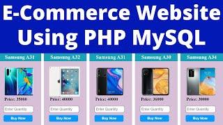 How to Create Ecommerce Website Using PHP MySQL | Online Shopping Website |Shopping Cart Page Bangla