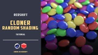 Redshift random shading for cloner objects [CINEMA4D TUTORIAL]