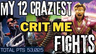 12 Crit Me Meta Craziest Fights | How to Get Top Scores from Masacre, P99, White Tiger and More!!