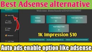 Best High Paying Ad Network With Instant Approval | Fixed CPM Ad Network | Auto Ads Enable option