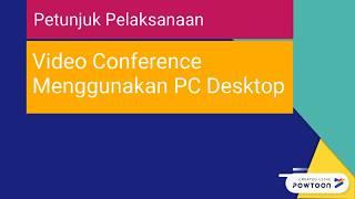 Petunjuk Teknis Video Conference - Pusdatin kemenkes