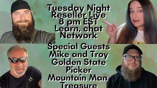 Reseller Podcast The Nurse Flipper@beardedthriftmachine@MountainManTreasure@goldenstatepicker