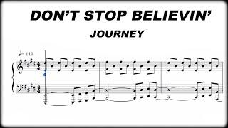 Journey - Don't Stop Believin' Sheet Music