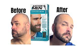 Say Goodbye to Gray Hairs in Your Beard - Just For Men Mustache and Beard Review #amazonfinds
