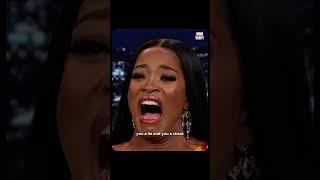 Angela Bassett reacts to Keke Palmers of her.