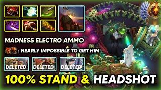 100% STAND & HEADSHOT CARRY Sniper With Madness Electro Attack Speed 100% Free Hit 7.37d DOTA 2