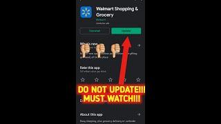 MUST WATCH!!! HOW TO GET OLD VERSION OF WALMART APP!!!!!