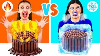 Hot vs Cold Food Challenge | Fantastic Food Hacks by Fun Teen