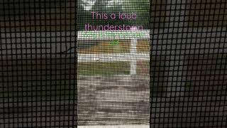 Loud thunderstorm