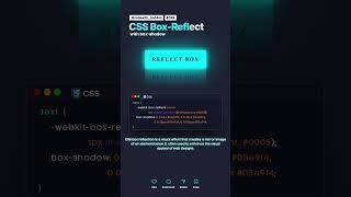 CSS Box-Reflect #codewith_muhilan #css #coding