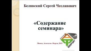 Содержание семинара "Проблемные вопросы рассмотрения проектных споров", Белявский С.Ч., Форум 2019