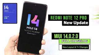 Redmi Note 12 Pro & Pro Plus MIUI 14.0.2.0 New Update Full Changelog | Redmi Note 12 Pro MIUI 14