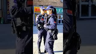 Uyghur policewoman#travel #fashion #xinjiang #Uyghur#chinese