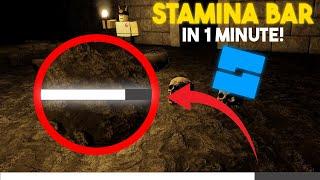 How to Add a Stamina Bar to Your Game in ROBLOX STUDIO (2024)