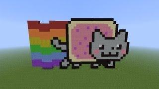 как построить Nyan Cat в minecraft