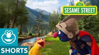 Sesame Street: Super Grover Helps a Duck to a Party | Super Grover 2.0