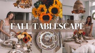 Fall and Thanksgiving Tablescape Decor Ideas