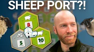 Catan Pro Plays Risky Strategy With Sheep Port (INSANE ENDING)