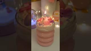 First Tme Trying Candle Making!!! Sweet treat!! #cute #shorts #candlemaking #candle #sweet #diy
