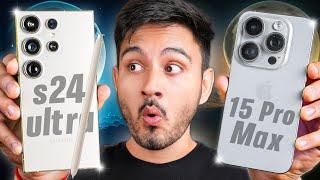 Samsung Galaxy S24 ultra vs Iphone 15 Pro Max-Biggest Camera Comparison 