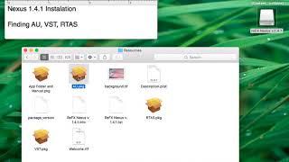 Nexus 1.4.1 Finding AU VST RTAS