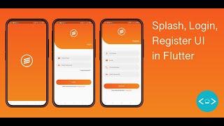 Splash, Login and Register Page | Flutter UI | Speed Code