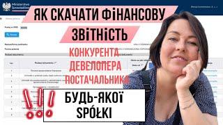 Як знайти і скачати фінансову звітність любої фірми в Польщі.