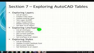 Exploring AutoCAD Tables/Dictionaries (S7 - 1)