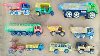 Toys Gadi Wala Parking | Mini Tractor Trolley | JCB | Dump Truck | Auto Rickshaw | Parth Kids