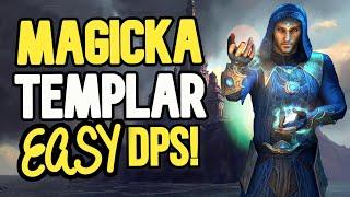 ESO Magicka Templar EASY PVE DPS Build - RADIANT   - EASY DPS With No Trials Gear Needed!