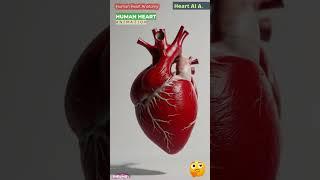 Human Heart Animation | Cardiac Anatomy | Heart AI Art | 100