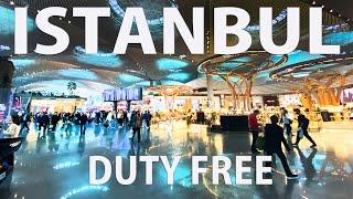 【Airport Tour】2023 Istanbul Airport Duty Free Shops Main Area Walking