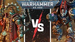 *NEW ARMY!* Adeptus Mechanicus vs Night Lords | Warhammer 40k Battle Report