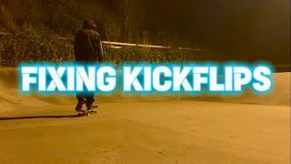 Learning how to Kickflip properly 