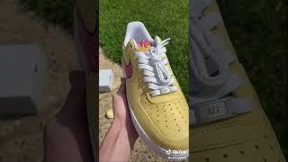 Custom Doughnut Drip Air Force 1s#shorts #dripeffect #dripcustom #doughnut #foodart #customaf1