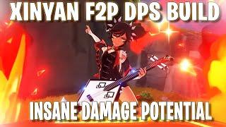 How to Build Xinyan as DPS F2P GUIDE - Genshin Impact