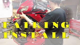 CBR Cowl / Fairing Installation | How to Install CBR 1000 Fairings | How to Install CBR 1000 Body