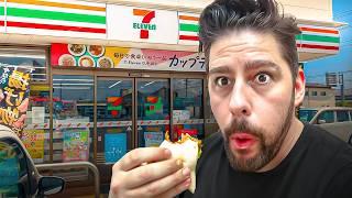 I Survived 24 Hours on JUST Japanese CONVENIENCE STORE Food in TOKYO