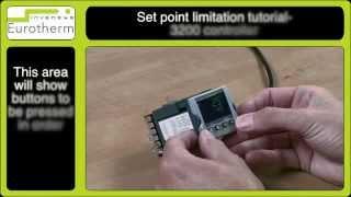 Set point limitations on a Eurotherm 3200 controller