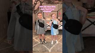 POV When mom says "Want to go shopping?" #transitions #twins #garzacrew