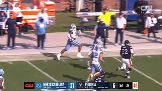 North Carolina big man scores on 84 yard pick six vs Virginia